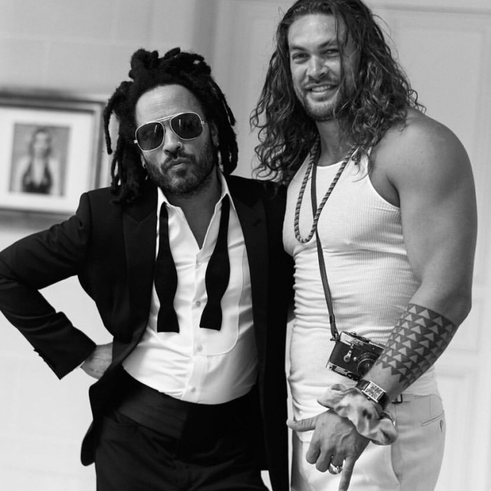 Lenny Kravitz y Jason Momoa