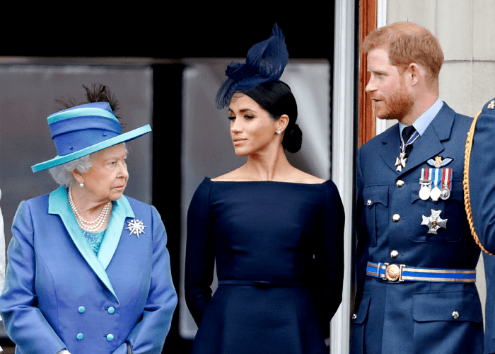 reina Isabel II, Meghan Markle, príncipe Harry