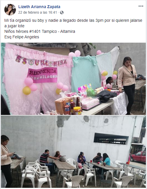 Comentarios en facebook sobre mujer que recibió regalos en su baby shower 
