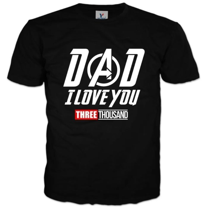 Camiseta de regalo para el día del padre con la frase "Dad I love you"