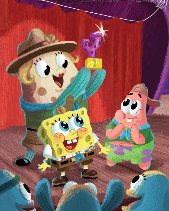 Escena de la serie Kamp Koral antes de Bob Esponja