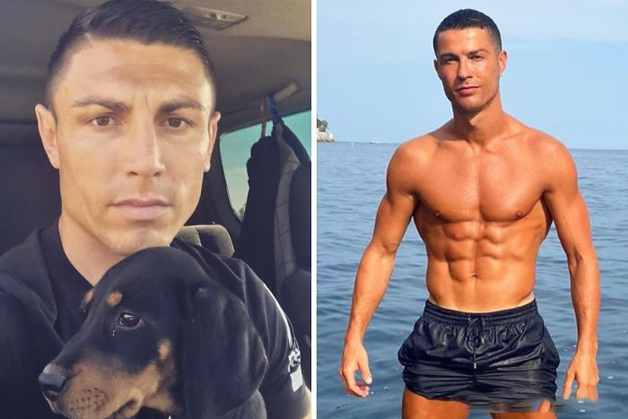 Cristiano Ronaldo y su doble