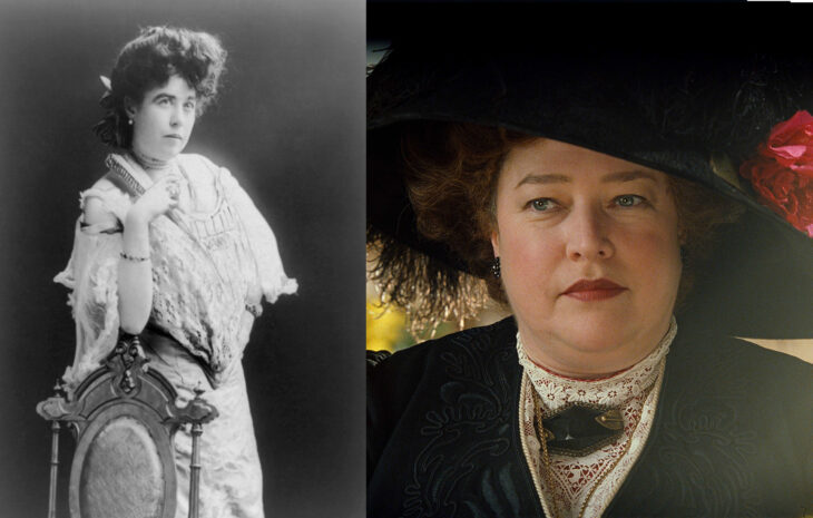 Molly Brown en comparación con la actriz que la interpretó en la película Titanic