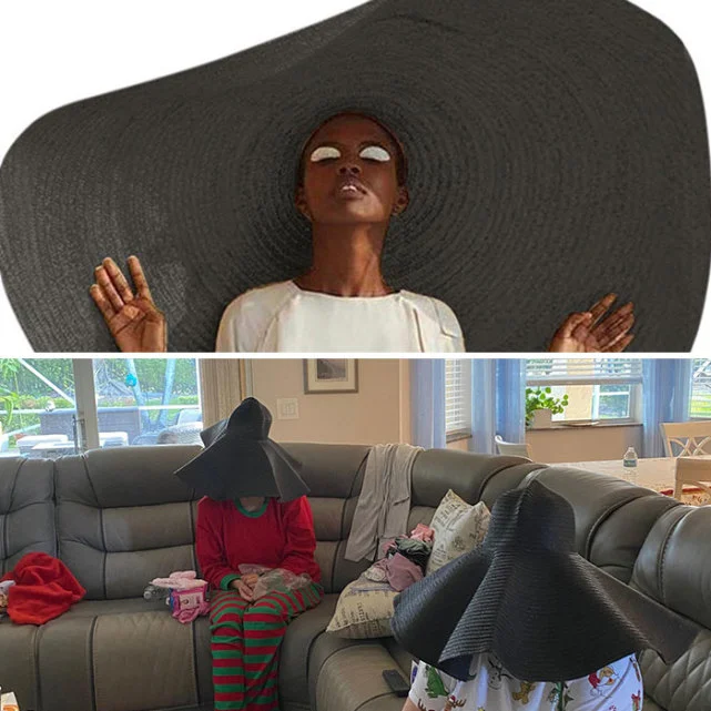 Mujeres con sombrero para el sol 
