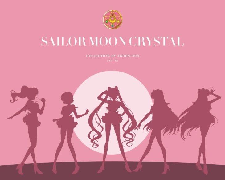 Poster promocional de la lencería de Sailor Moon Crystal