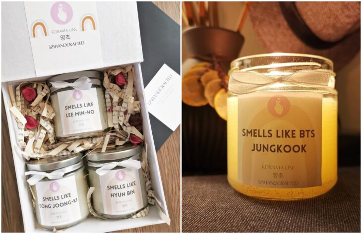 Velas aromáticas inspiradas en el aroma de actores coreanos