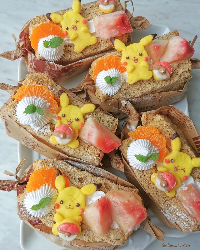sándwich de jamón; Repostera japonesa crea postres tan 'kawaii' que no querrás comerlos