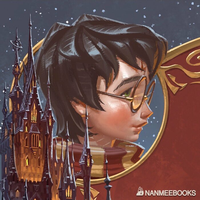 Harry Potter ;Artista da toque vintage al mundo mágico de "Harry Potter"