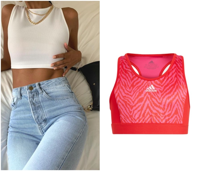 brasier deportivo, sports bra marca Adidas de Liverpool