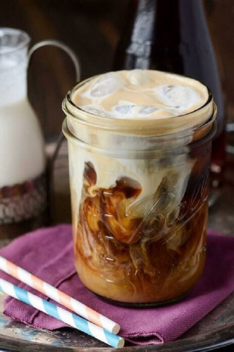 Café frío con leche condensada