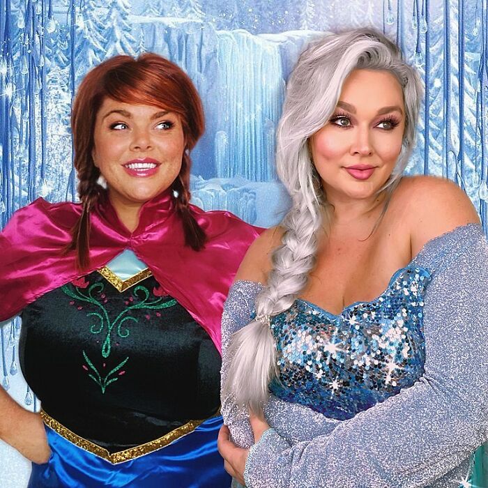 Natasha Polis disfrazada como Elsa de Frozen; Influencer se disfraza como personajes de Disney