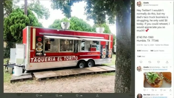 Camión con venta de tacos