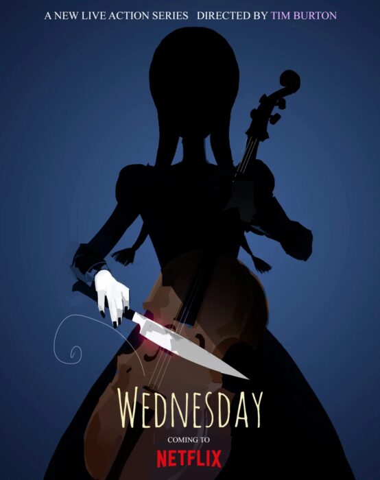 Poster promocional de la serie Wednesday; Tim Burton quiere a Christina Ricci como Morticia en la serie de Netflix