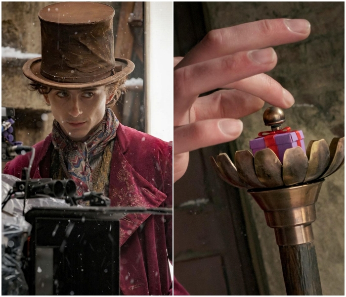 Timothée Chalamet como Willy Wonka