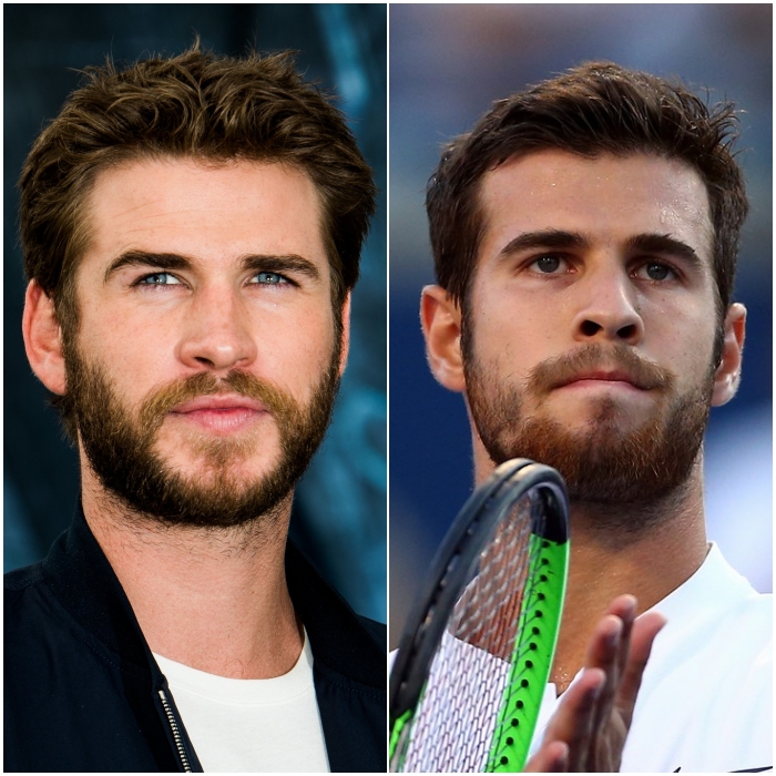 Liam Hemsworth y Karen Khachanov
