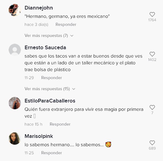 Comentarios sobre chico comiendo tacos