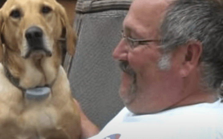 Daniel Hove y su perro Gunner