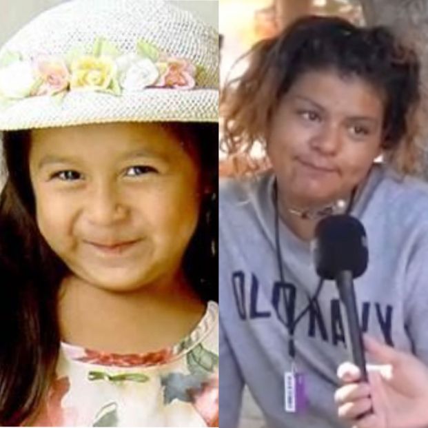 Chica en TikTok siendo entrevistada vs una niña que desapareció en 2003