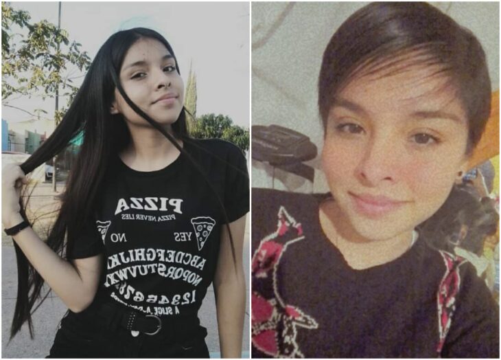 Chica muestra su antes y después de cortar su cabello por una buena causa; Vendió su cabello para comprarle un tanque de oxígeno a su abuelito