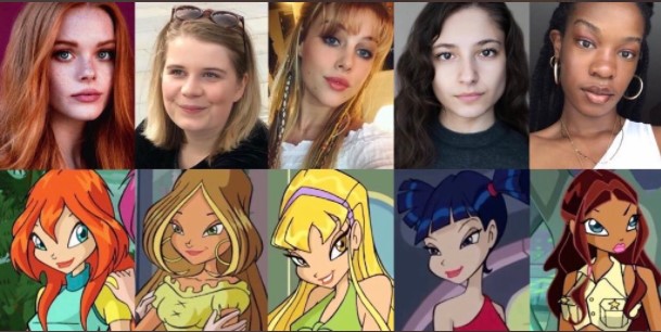 El elenco de la serie The Club Winx comparado con el de las caricaturas