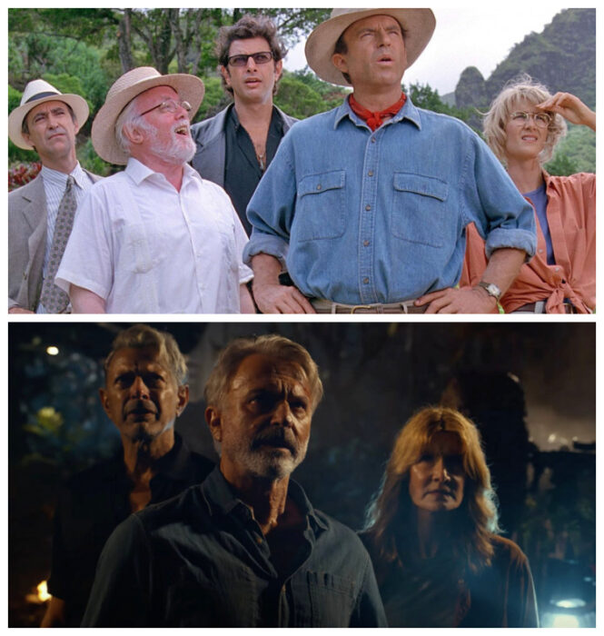 regreso de cast original de jurassic park