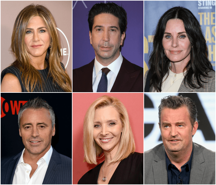 Jennifer Aniston, Courteney Cox, Lisa Kudrow, Matt LeBlanc, Matthew Perry y David Schwimmer