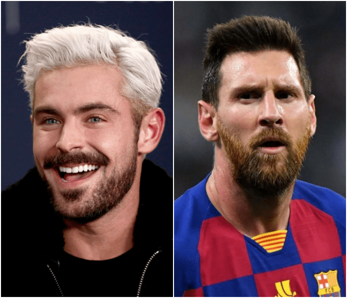 Zac Efron y Lionel Messi