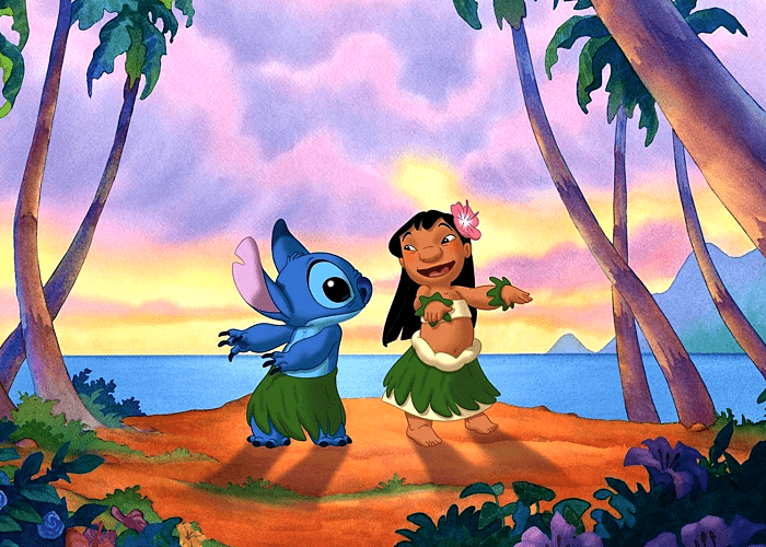 escena de lilo & stich
